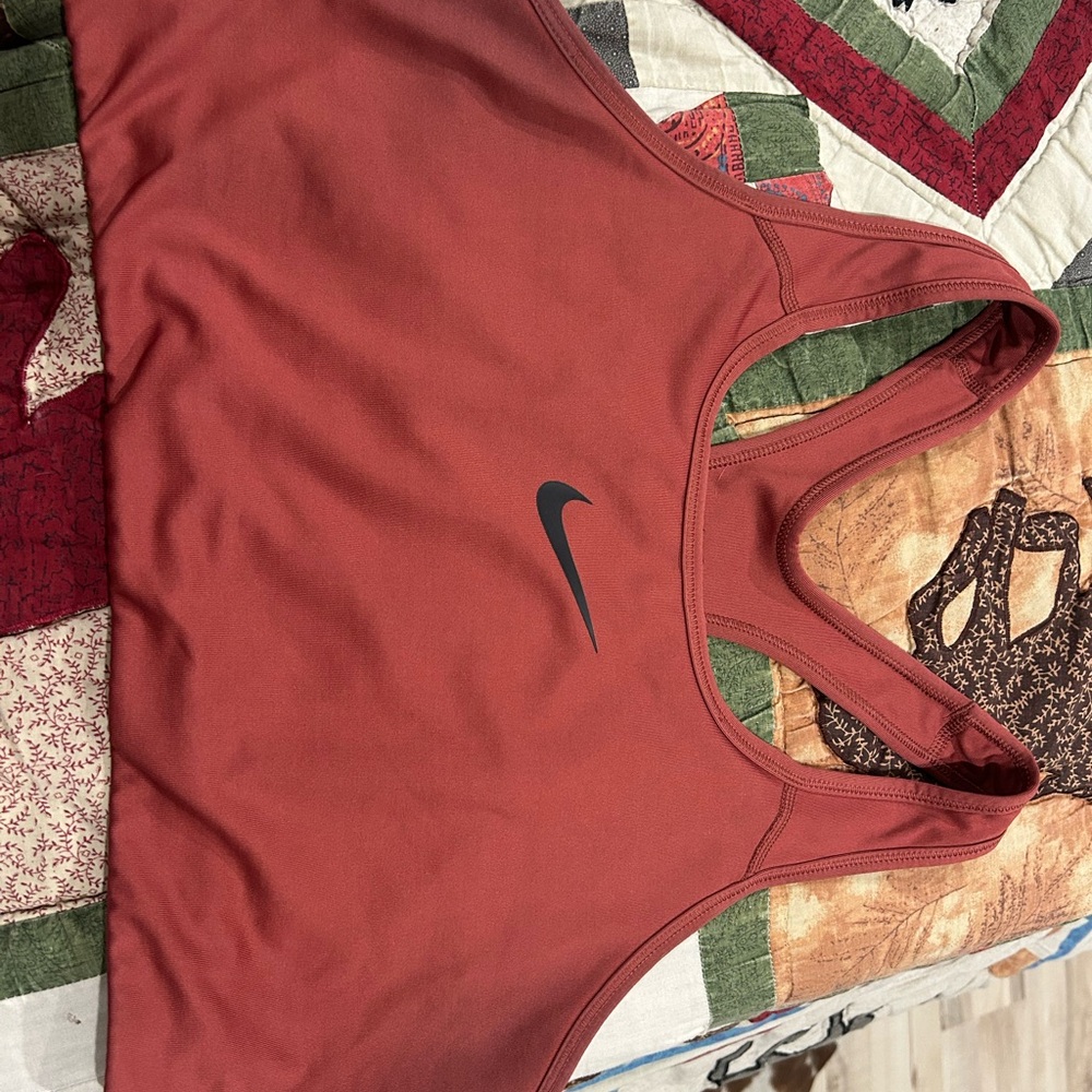 Nike Rust Red Athletic Top